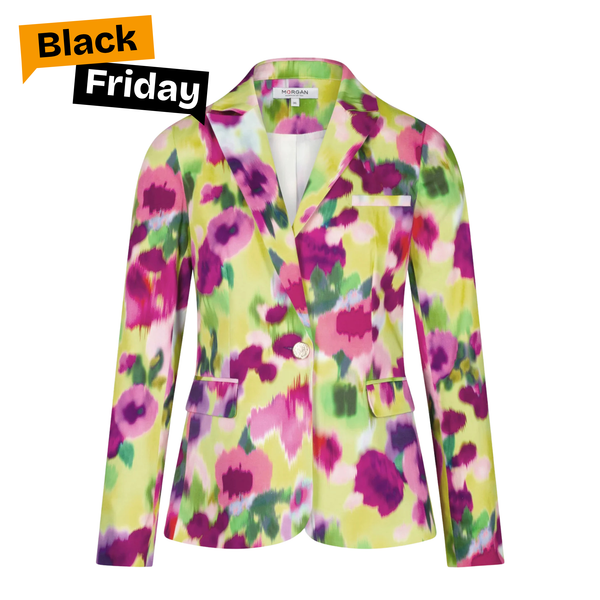 Blazer "Éclat" Satiné - Imprimé Abstrait