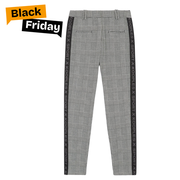 Pantalon Droit "Le Contraste" - Prince de Galles & Bande Sport - Velvet