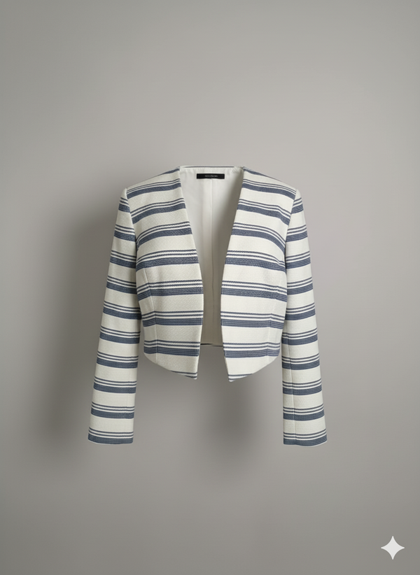 Veste Courte "La Riviera" - Rayures Marines - Velvet