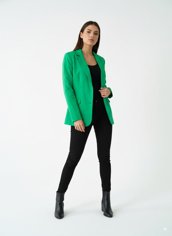 Le Blazer Élégance Émeraude – L'Allure Velours par Velvet